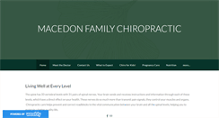 Desktop Screenshot of macedonfamilychiropractic.com